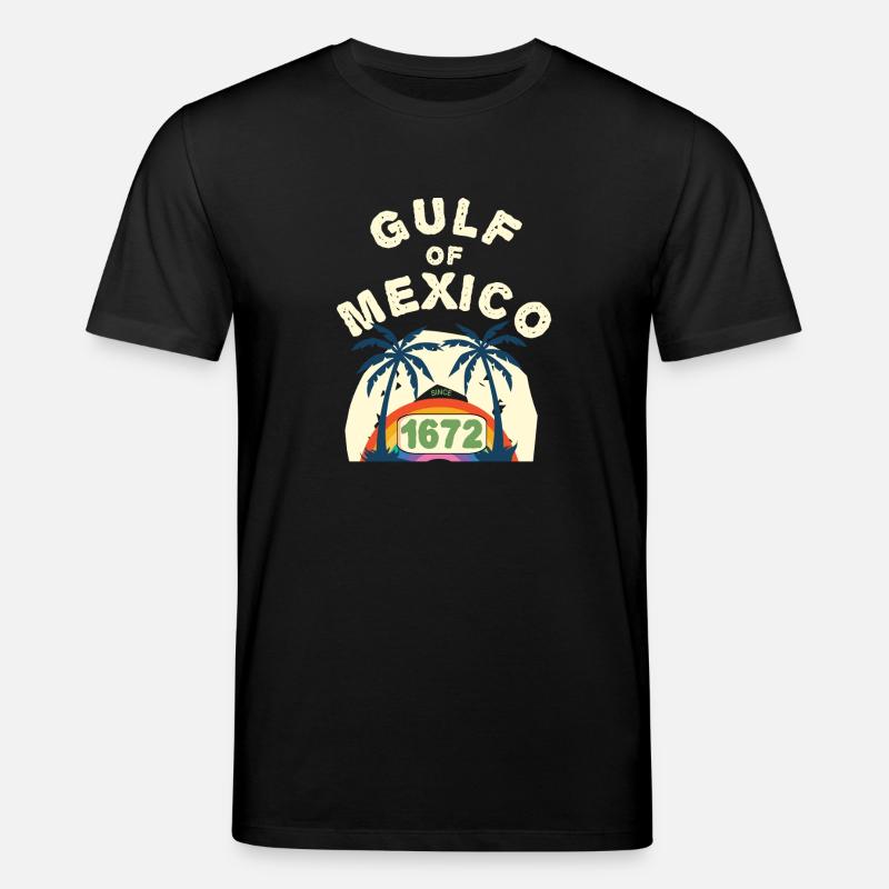 Golf des Mexikos Regenbogen - Stanley/Stella Unisex Bio-T-Shirt CREATOR  - Schwarz