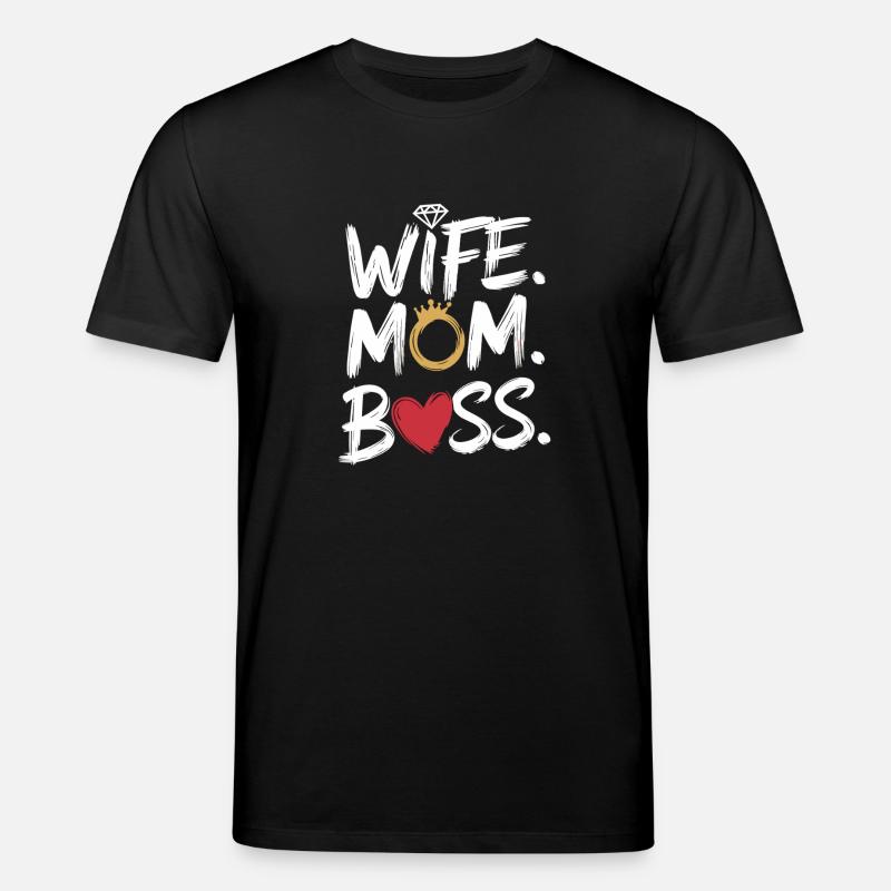 Ehefrau. Mama. Chefin. – Powerfrauen Geschenk - Stanley/Stella Unisex Bio-T-Shirt CREATOR  - Schwarz