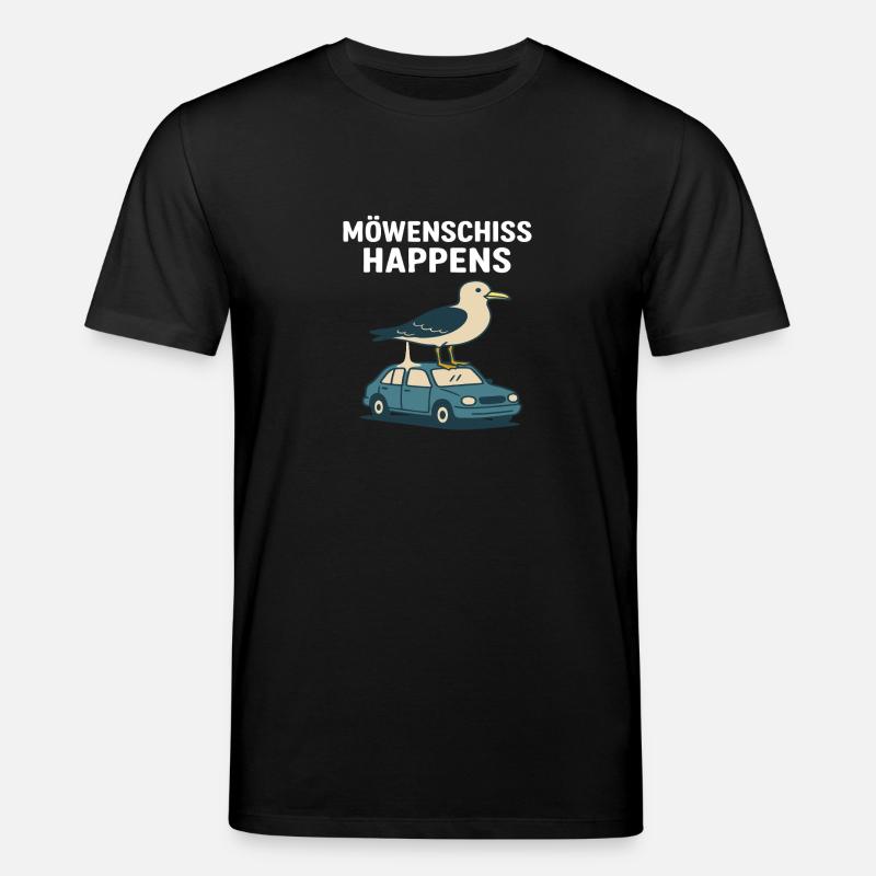 Moewenschiss happens - Stanley/Stella Unisex Bio-T-Shirt CREATOR  - Schwarz