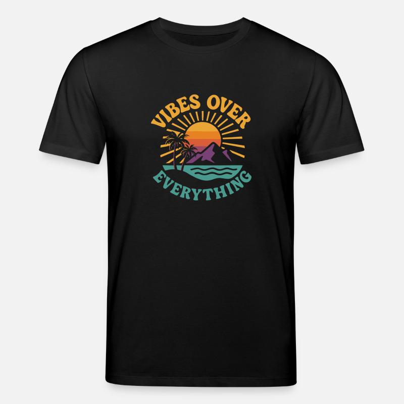 Des vibrations au-dessus de tout - T-shirt bio CREATOR Stanley/Stella Unisexe - noir
