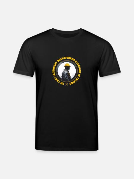 Hafenarbeiter Legendary Dockworker - Stanley/Stella CREATOR Unisex Organic T-Shirt - black