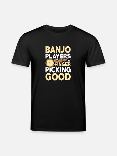 Banjo Players Are Finger-Picking - Stanley/Stella CREATOR Unisex Organic T-Shirt - black