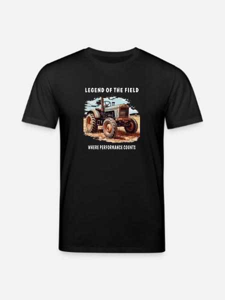 LÉGENDE DU TRACTEUR DU CHAMP - T-shirt bio CREATOR Stanley/Stella Unisexe - noir
