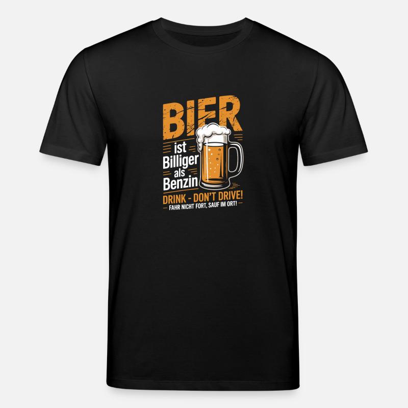 Witziges Bier Design - Stanley/Stella Unisex Bio-T-Shirt CREATOR  - Schwarz