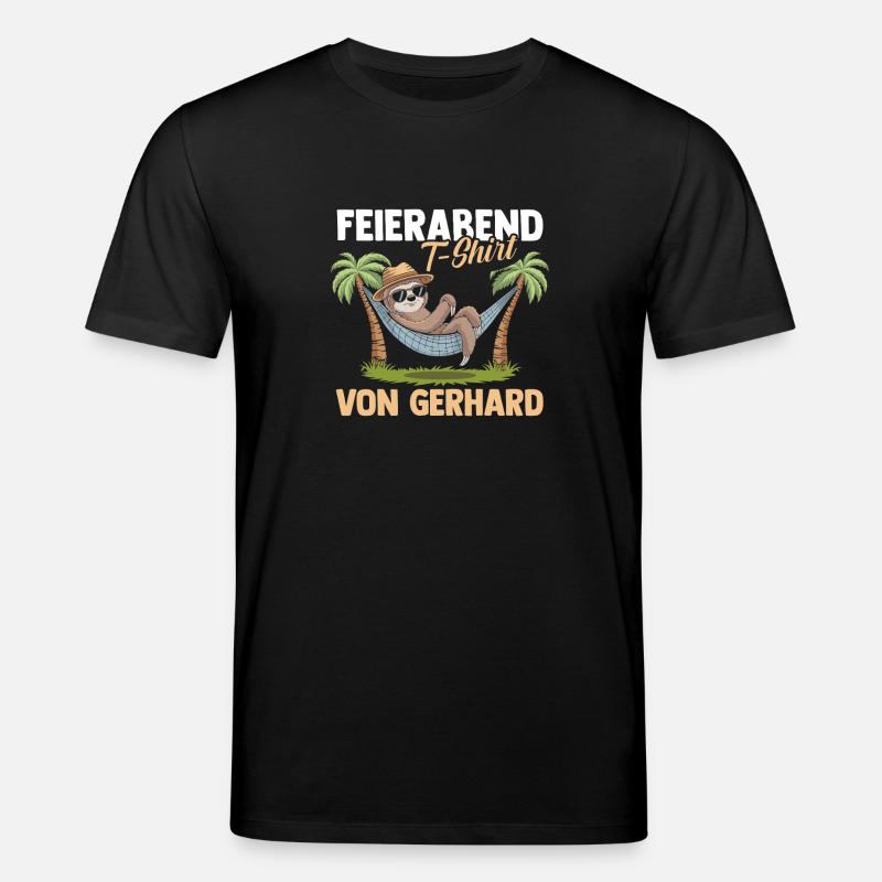 Faultier Gerhard - Stanley/Stella Unisex Bio-T-Shirt CREATOR  - Schwarz