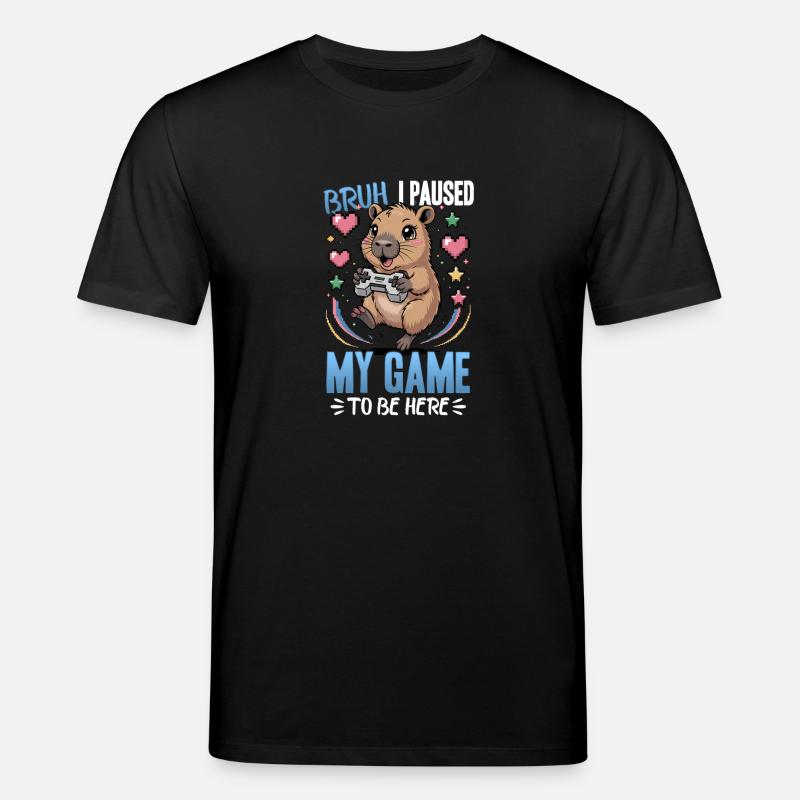 Capybara Gamer Gaming - T-shirt bio CREATOR Stanley/Stella Unisexe - noir