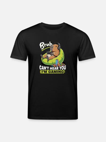 Capybara Gamer Gaming - T-shirt bio CREATOR Stanley/Stella Unisexe - noir