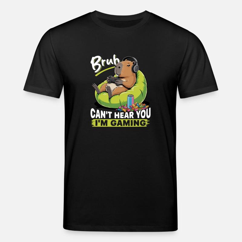 Capybara Gamer Gaming - Stanley/Stella Unisex Bio-T-Shirt CREATOR  - Schwarz