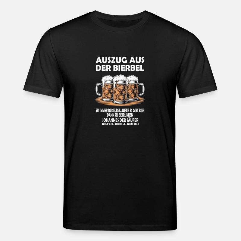 Lustiges Bier Design - Stanley/Stella Unisex Bio-T-Shirt CREATOR  - Schwarz