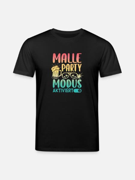 Malle Party Mode Enabled - Stanley/Stella CREATOR Unisex Organic T-Shirt - black