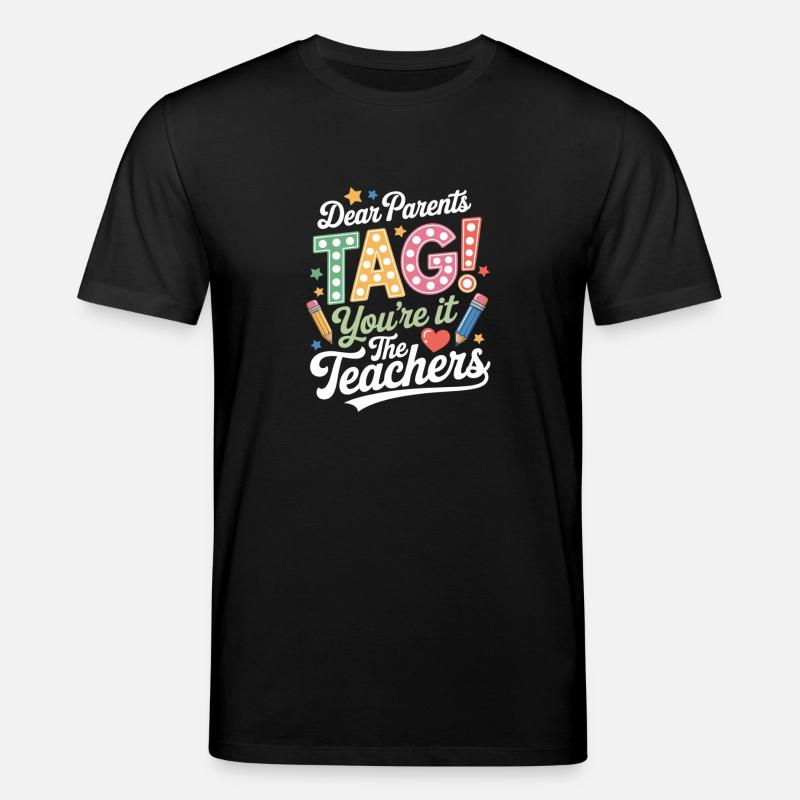 Lehrer Eltern Schulabschluus - Stanley/Stella Unisex Bio-T-Shirt CREATOR  - Schwarz