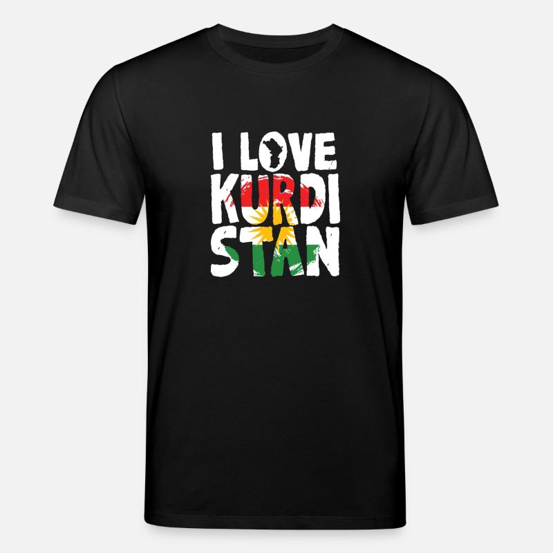 I Love Kurdistan Kurde Kurden - Stanley/Stella Unisex Bio-T-Shirt CREATOR  - Schwarz