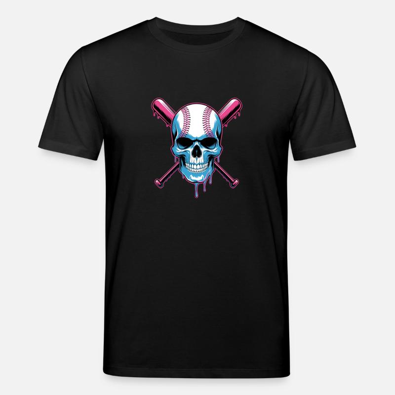 Baseball Skull Batte de Baseball - T-shirt bio CREATOR Stanley/Stella Unisexe - noir
