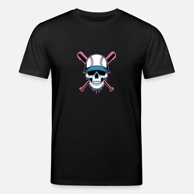 Baseball Skull Batte de Baseball - T-shirt bio CREATOR Stanley/Stella Unisexe - noir