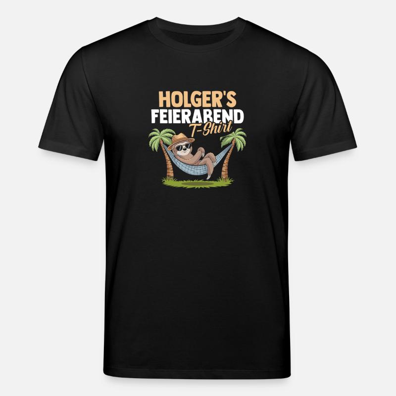 Sloth Holger - Stanley/Stella CREATOR Unisex Organic T-Shirt - black