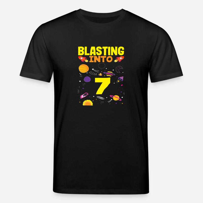 Aventure spatiale du 7e anniversaire - T-shirt bio CREATOR Stanley/Stella Unisexe - noir