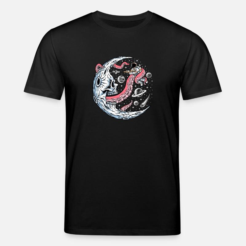 Space Battle with Alien Tentacles - Stanley/Stella Unisex Bio-T-Shirt CREATOR  - Schwarz