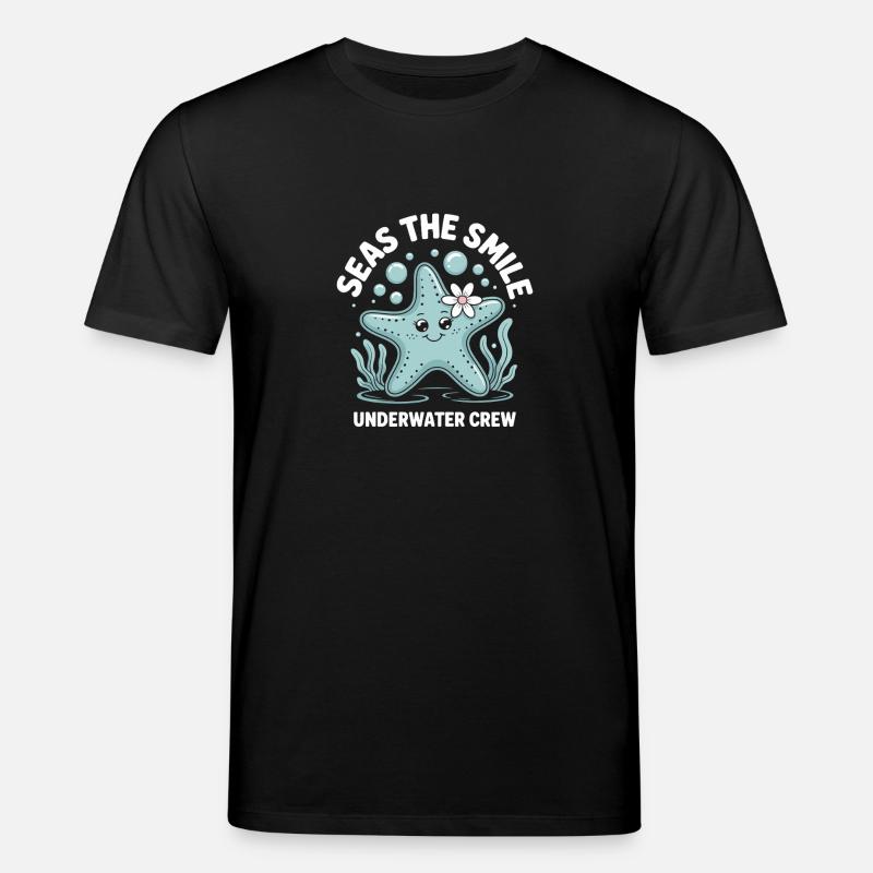 Design mignon d’étoile de mer - T-shirt bio CREATOR Stanley/Stella Unisexe - noir