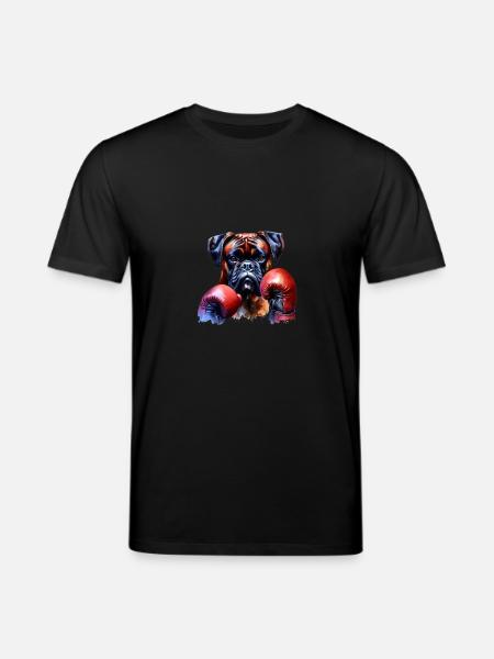 Dog Boxers Dog Pet Boxing - Stanley/Stella CREATOR Unisex Organic T-Shirt - black