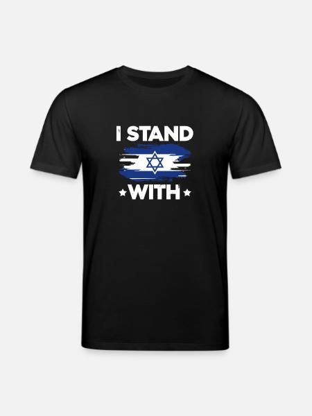 I stand with Israel - Stanley/Stella CREATOR Unisex Organic T-Shirt - black