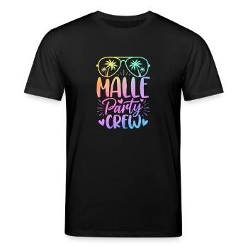 Malle Party Crew - Stanley/Stella Unisex Bio-T-Shirt CREATOR  - Schwarz - Vorne - Alina (178cm) & Michal (187cm)