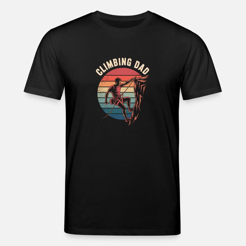Climbing Dad - Stanley/Stella Unisex Bio-T-Shirt CREATOR  - Schwarz