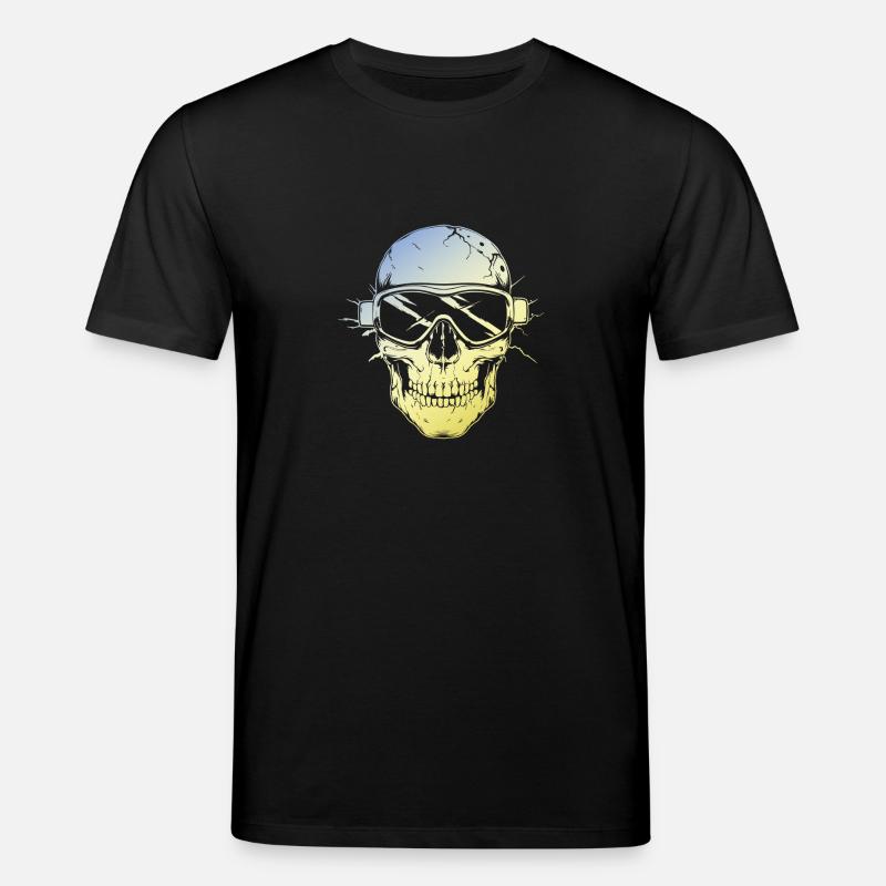 Ski Ski Goggles Skeleton - Stanley/Stella CREATOR Unisex Organic T-Shirt - black