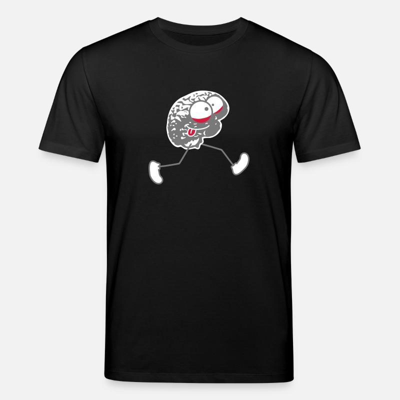 Crazy Running Brain - Stanley/Stella Unisex Bio-T-Shirt CREATOR  - Schwarz