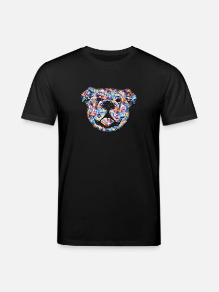 Old English Bulldog - Stanley/Stella CREATOR Unisex Organic T-Shirt - black