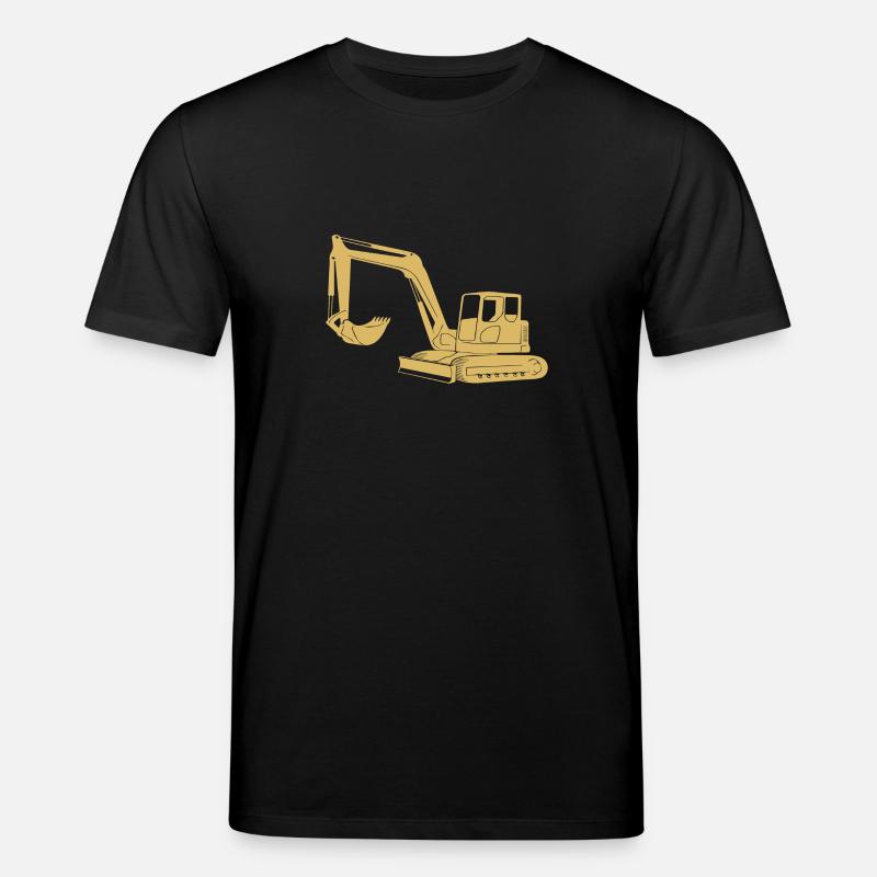 Baggerfahrer Silhouette - Baugeräteführer - Stanley/Stella Unisex Bio-T-Shirt CREATOR  - Schwarz