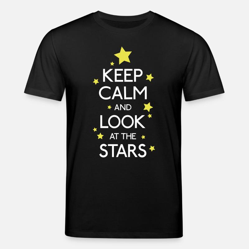 Keep Calm Stars - Stanley/Stella Unisex Bio-T-Shirt CREATOR  - Schwarz