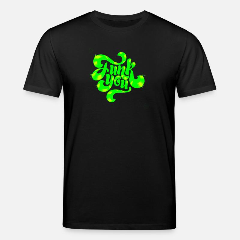 Conception de texte punk néon vert - T-shirt bio CREATOR Stanley/Stella Unisexe - noir