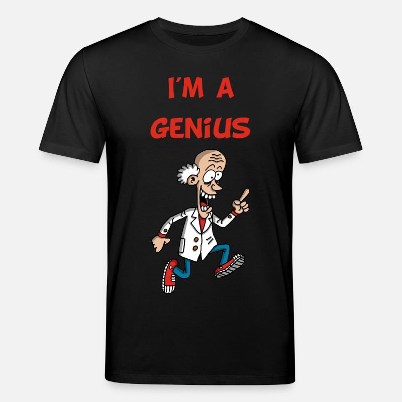 Ich bin ein Genie (Englisch) - Stanley/Stella Unisex Bio-T-Shirt CREATOR  - Schwarz