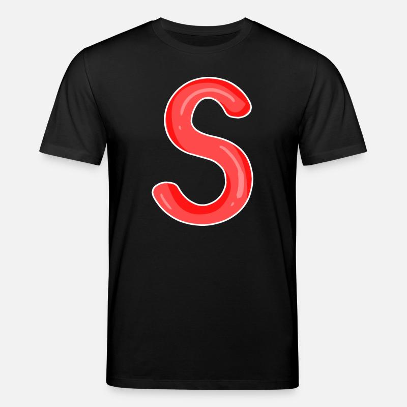 Buchstabe S Anfangsbuchstabe - Stanley/Stella Unisex Bio-T-Shirt CREATOR  - Schwarz