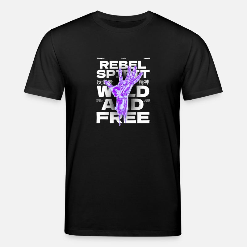 rebelle - Sauvage et libre - T-shirt bio CREATOR Stanley/Stella Unisexe - noir