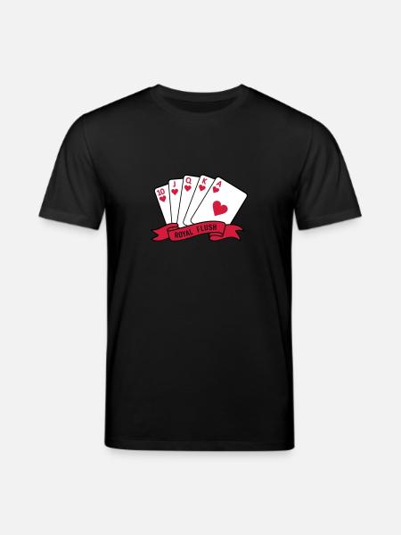 Royal Flush - Stanley/Stella Unisex Bio-T-Shirt CREATOR  - Schwarz