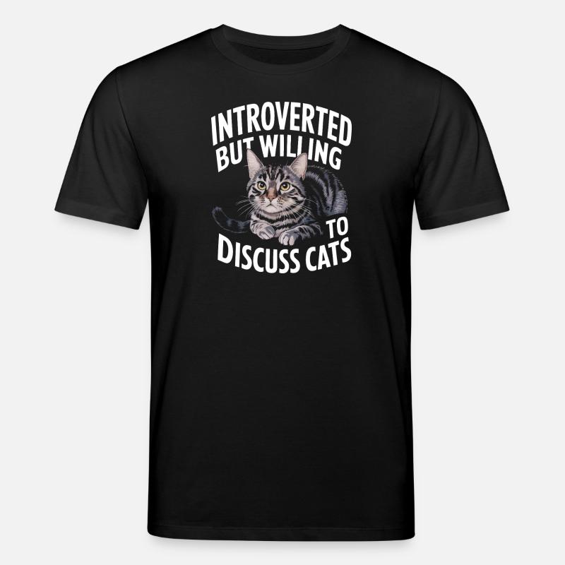 Introvert, antisocial, introvert - Stanley/Stella CREATOR Unisex Organic T-Shirt - black