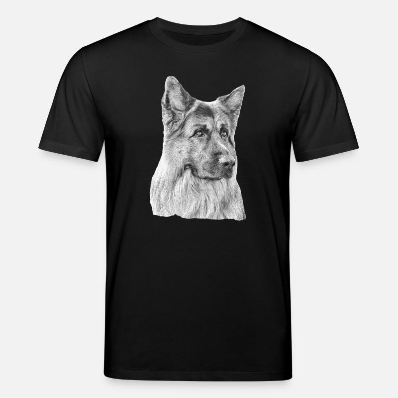 Altdeutscher Schäferhund Deutscher Schäferhund - Stanley/Stella Unisex Bio-T-Shirt CREATOR  - Schwarz