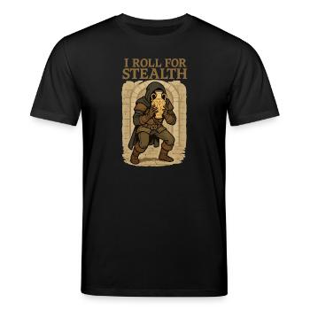 I Roll For Stealth Thief with Vase - Stanley/Stella CREATOR Unisex Organic T-Shirt - black - Front - Alina (178cm) & Michal (187cm)