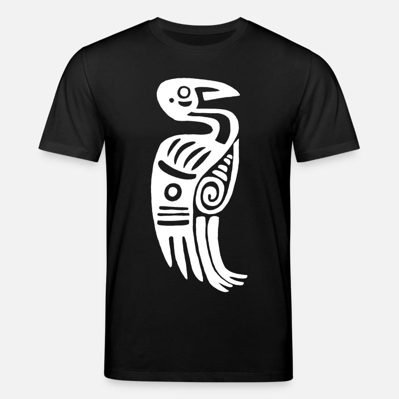 Weißer Stammesvogel - Stanley/Stella Unisex Bio-T-Shirt CREATOR  - Schwarz