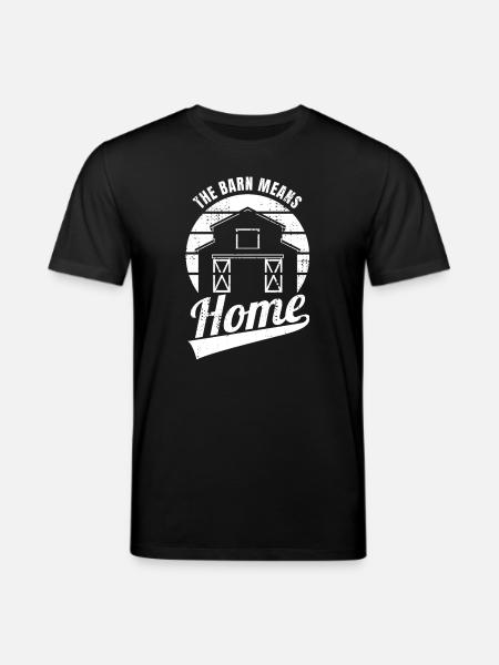 Barn means home - Stanley/Stella CREATOR Unisex Organic T-Shirt - black
