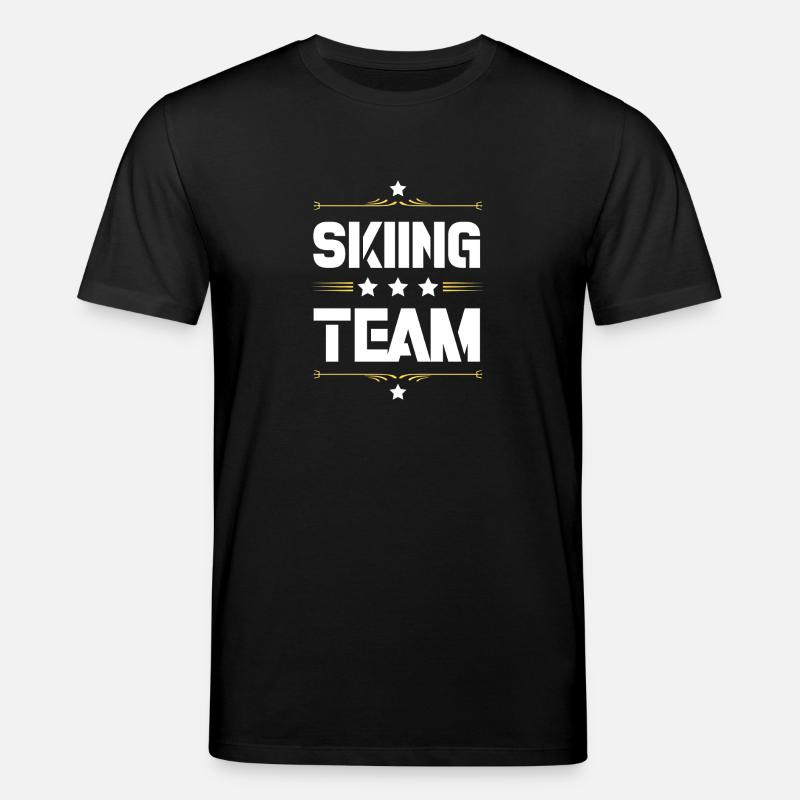 Skiing Team - Stanley/Stella Unisex Bio-T-Shirt CREATOR  - Schwarz