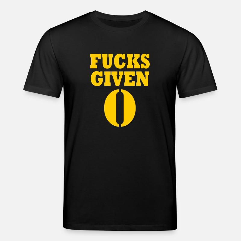 Zero fucks given - Stanley/Stella Unisex Bio-T-Shirt CREATOR  - Schwarz