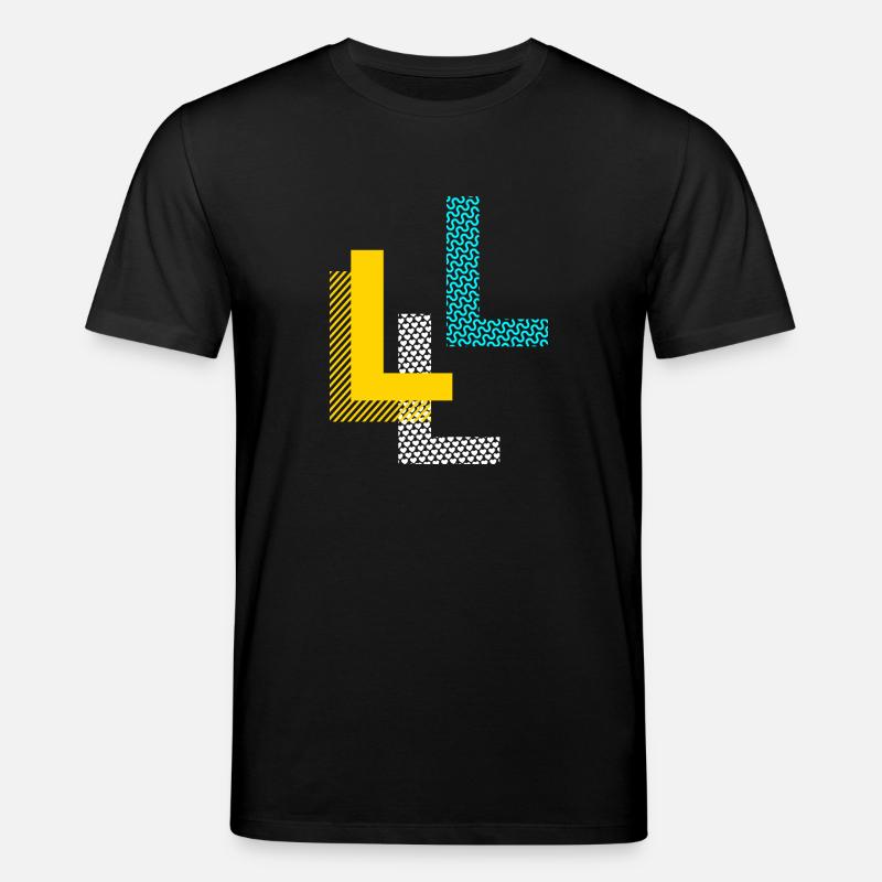 Buchstabe L - Stanley/Stella Unisex Bio-T-Shirt CREATOR  - Schwarz