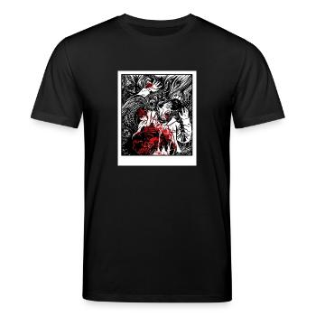 horror 1 - Stanley/Stella Unisex Bio-T-Shirt CREATOR  - Schwarz - Vorne - Alina (178cm) & Michal (187cm)