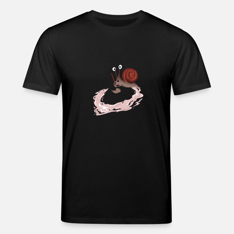 Dumme Schnecke Geschenk - Stanley/Stella Unisex Bio-T-Shirt CREATOR  - Schwarz