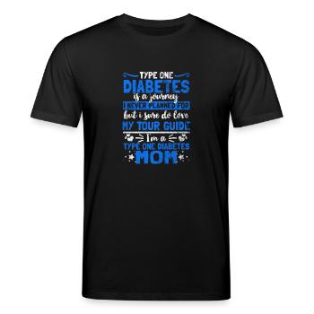 Shirt for Diabetics - Diabetic Mom - Stanley/Stella CREATOR Unisex Organic T-Shirt - black - Front - Alina (178cm) & Michal (187cm)