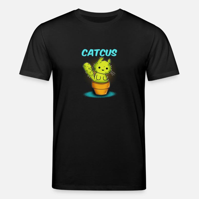 Chat / CATCUS / Cactus / Cadeau - T-shirt bio CREATOR Stanley/Stella Unisexe - noir