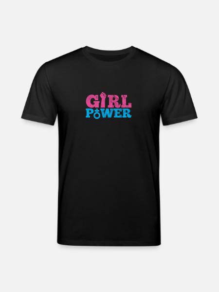 Women Power Girl Feminism Shirt - Stanley/Stella CREATOR Unisex Organic T-Shirt - black