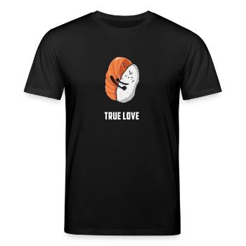 Sushi Reis Geschenk Geburtstag lustig Liebe - Stanley/Stella Unisex Bio-T-Shirt CREATOR  - Schwarz - Vorne - Alina (178cm) & Michal (187cm)